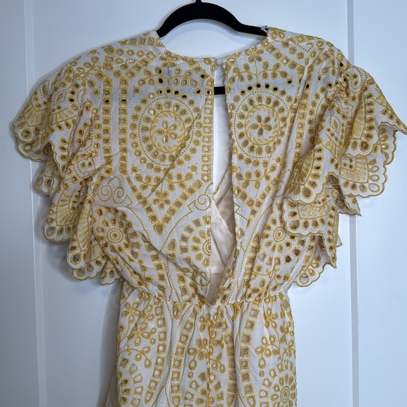 MINKPINK Whilma Eyelet Wrap Mini Dress - S - Picture 9 of 10